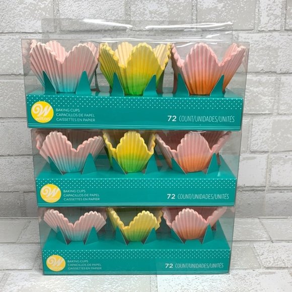 Wilton Other - Wilton 72ct Paper Ombre Petal Baking Cups, 3 Pack